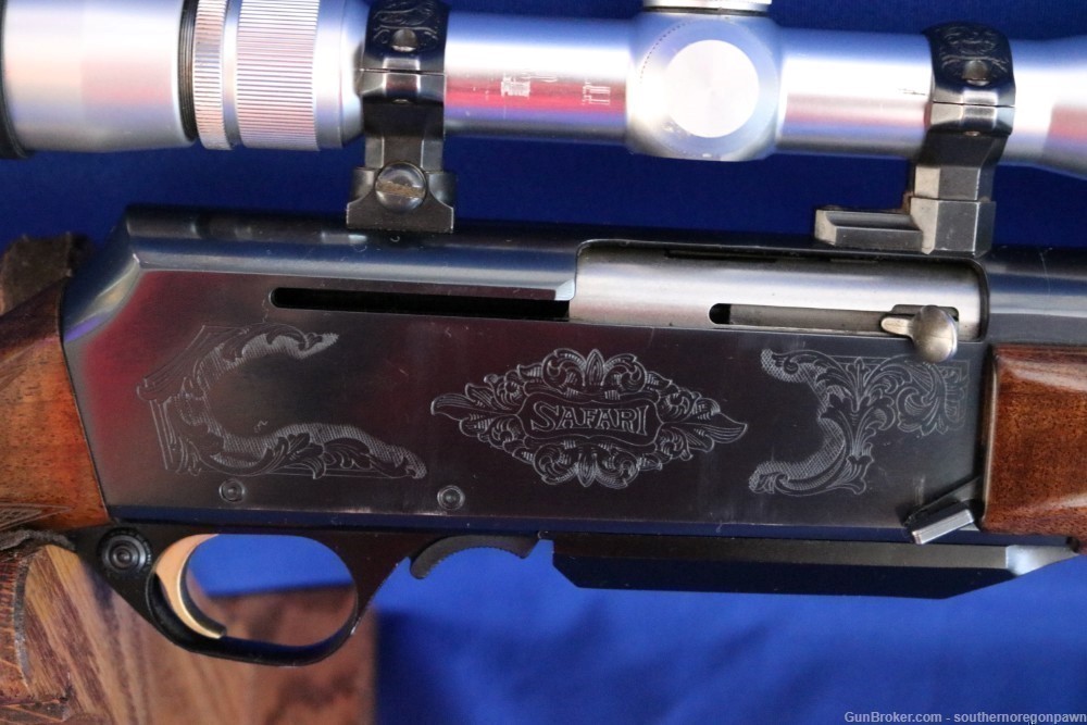 Browning BAR 7mm rifle semi Safari with Nikon & 3 magazines Belgium made -img-6