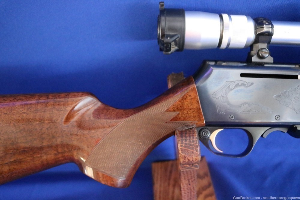 Browning BAR 7mm rifle semi Safari with Nikon & 3 magazines Belgium made -img-2