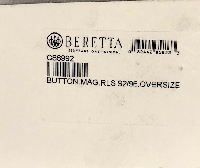 Factory Beretta Oversized Mag Release for models 92/96-img-1