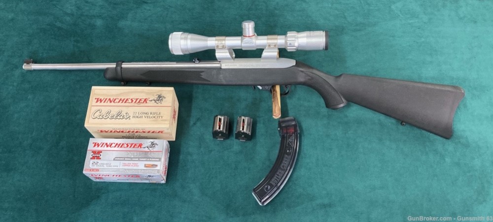 Ruger 10/22 .22LR with 3 mags, Simmons scope, and 500 rounds ammo-img-0