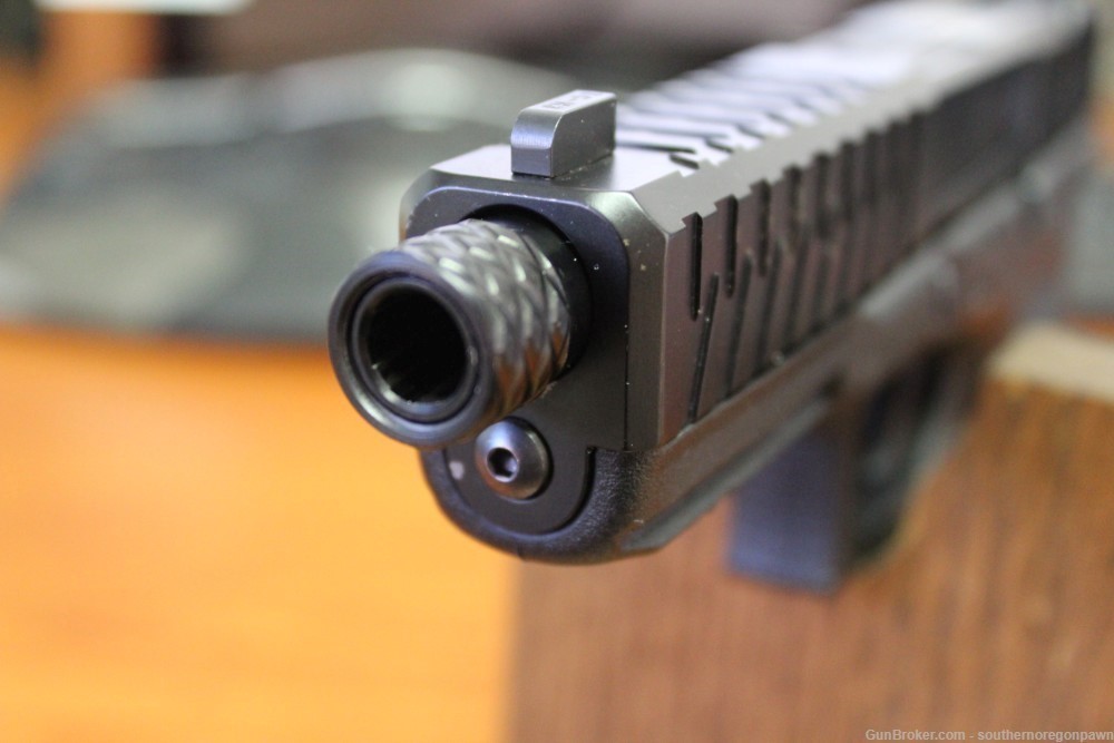 Glock 17 Gen 3 W/ Zev Socom Slide Dimpled Threaded Barrel Magwell 9mm-img-24