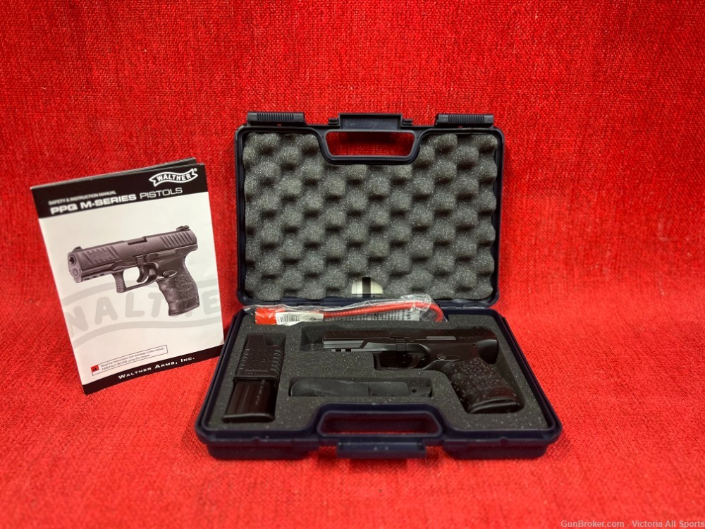 Walther PPQ M2 9mm 4" w/ 2 Mags & Orig. Case-img-2