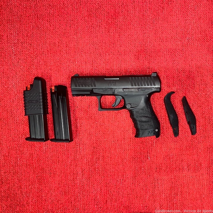 Walther PPQ M2 9mm 4" w/ 2 Mags & Orig. Case-img-3