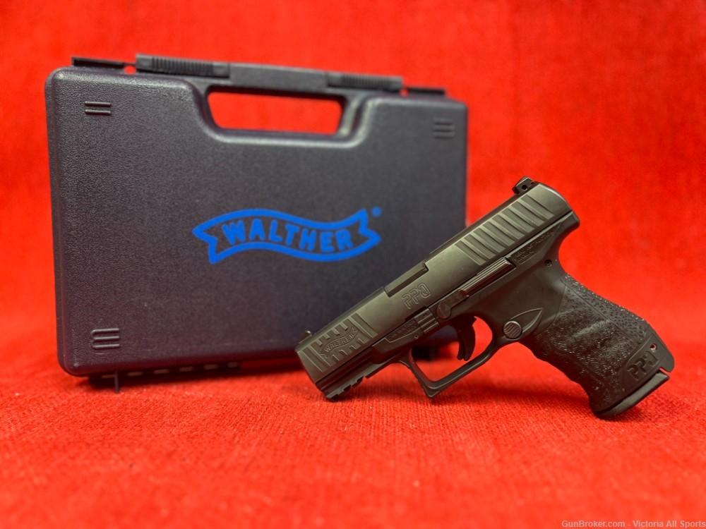 Walther PPQ M2 9mm 4" w/ 2 Mags & Orig. Case-img-0