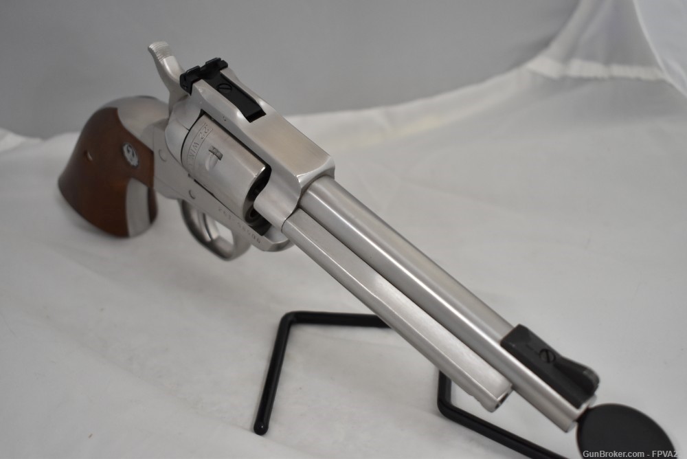 Ruger Single Six .22 LR 22 Magnum Convertible 1989 Stainless 5.5” Estate-img-7