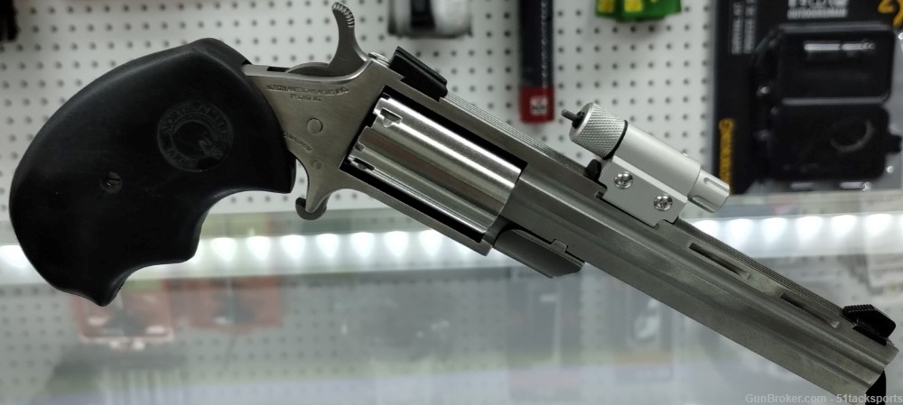 North American Arms 22 mag revolver with red laser sight.-img-0