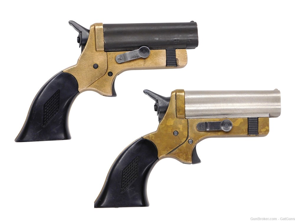 Two Chicago Derringer 4 Shot Pistols, .22 Cal-img-0