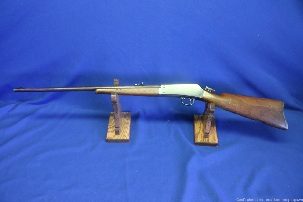 Remington 16 semi Rifle in .22 Rem auto all original, matching & peep sight-img-23