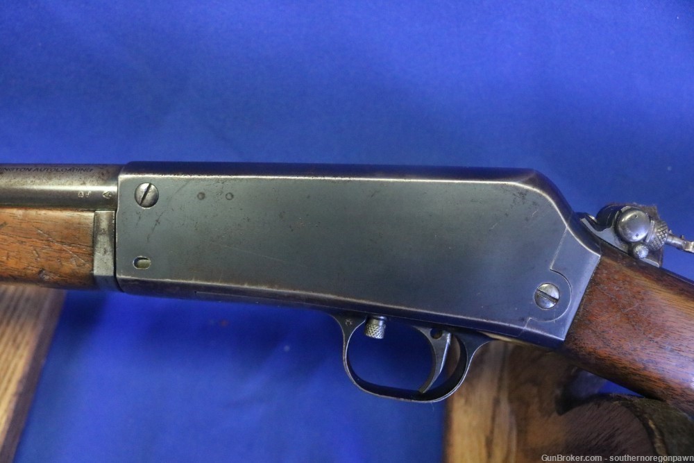 Remington 16 semi Rifle in .22 Rem auto all original, matching & peep sight-img-26