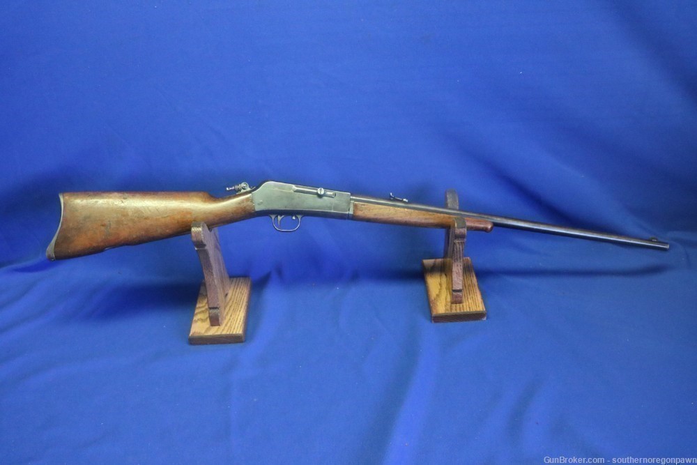 Remington 16 semi Rifle in .22 Rem auto all original, matching & peep sight-img-0