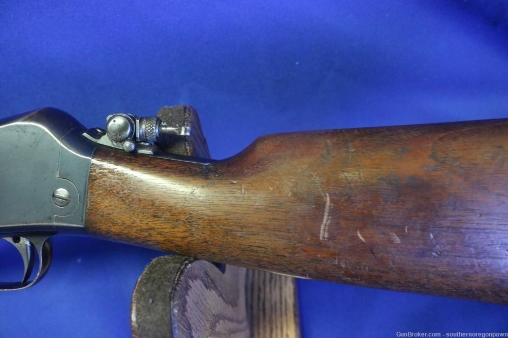 Remington 16 semi Rifle in .22 Rem auto all original, matching & peep sight-img-25