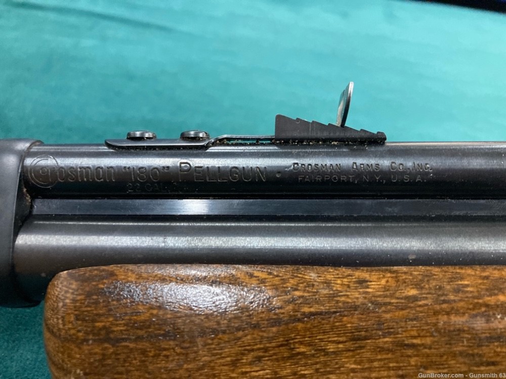 Crosman 180 .22cal pellet rifle with box and manual.-img-5