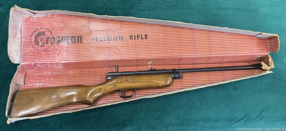 Crosman 180 .22cal pellet rifle with box and manual.-img-0
