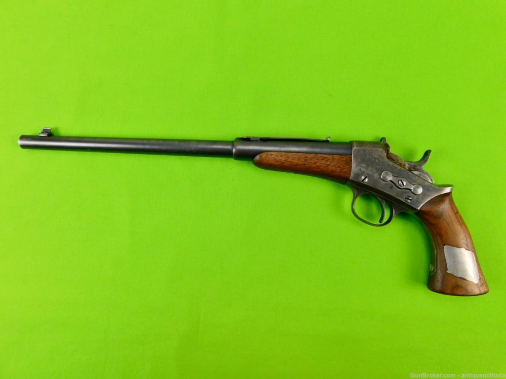 Vintage Remington Model 1891 Presentation Rolling Block Target Pistol Gun-img-0