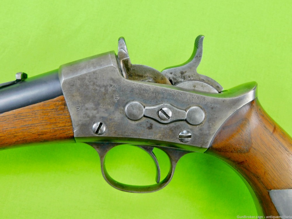 Vintage Remington Model 1891 Presentation Rolling Block Target Pistol Gun-img-15