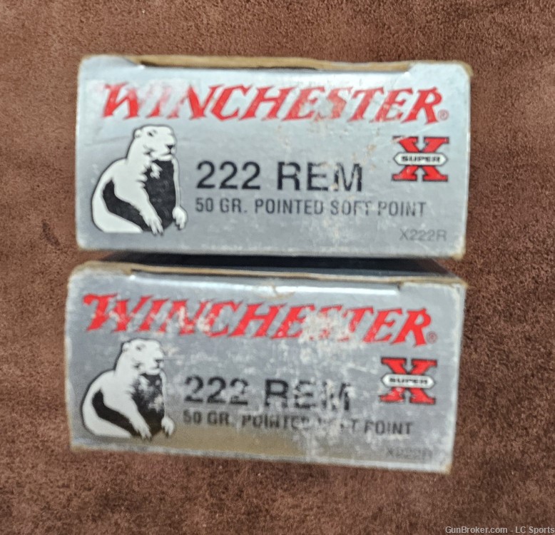 Winchester Super-X 222 Rem 2 boxes 40 rounds-img-0