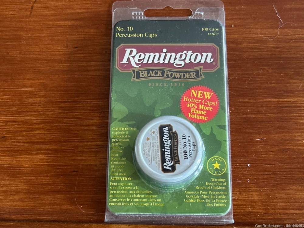 Remington #10 Percussion caps  100 count-img-0