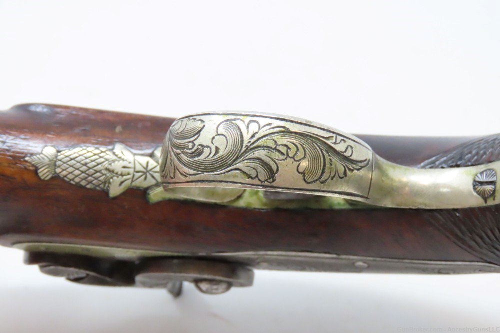 ENGRAVED Antique ADAM FREDERICK LINS .48 Percussion DERINGER Style Pistol  -img-12