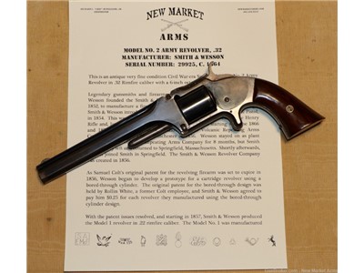 Fine Civil War Smith & Wesson No. 2 Army Revolver c. 1864