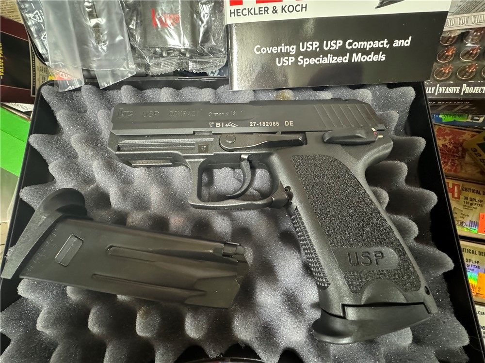 Heckler Koch USP Compact V1 9mm Pistol 709031-A5 9 MM NIB DA/SA W/SAFETY-img-1