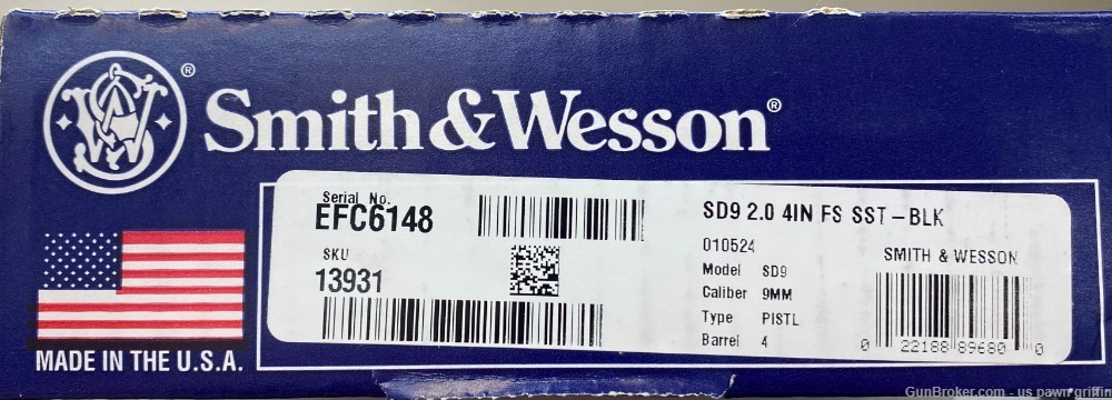 SMITH & WESSON SD9 2.0 9MM 13931 NEW-img-1