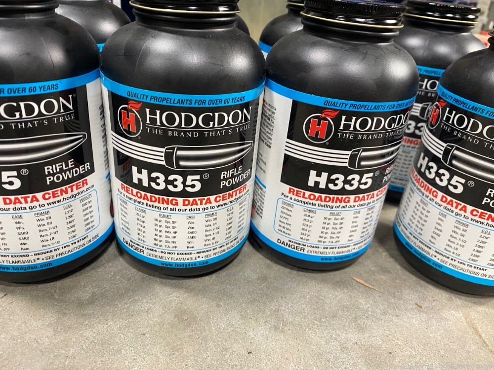 Hodgdon H335 rifle powder. 15 pounds total -img-0
