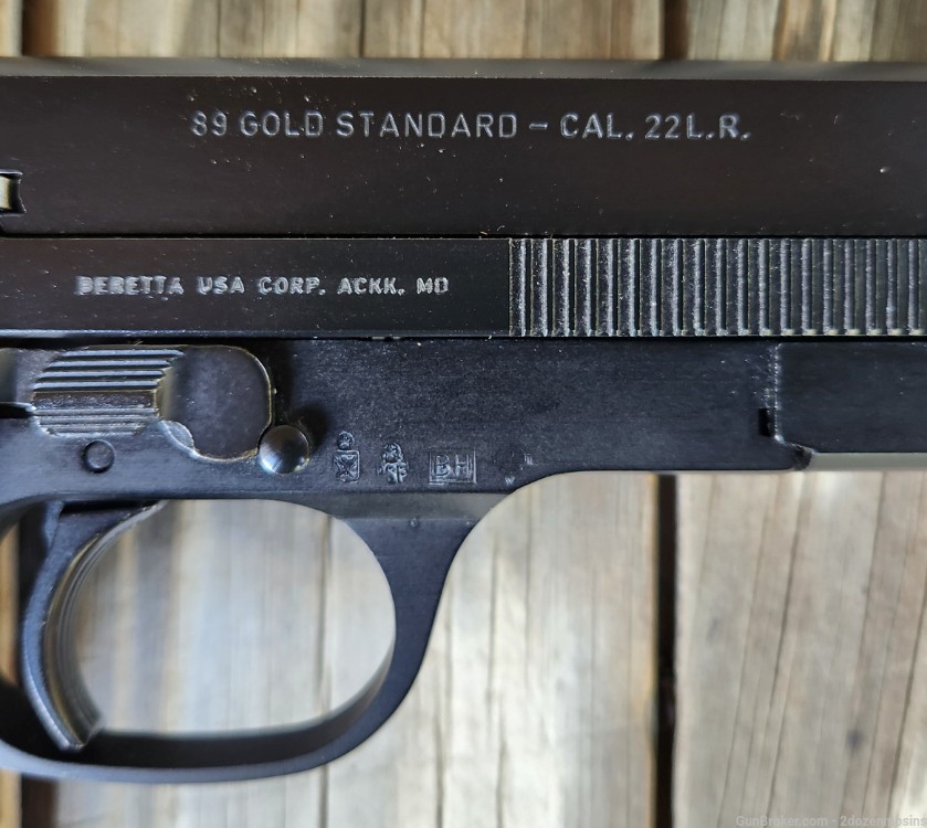 Scarce & Desired Beretta Model 89 Gold Standard 22LR Target Pistol -img-8