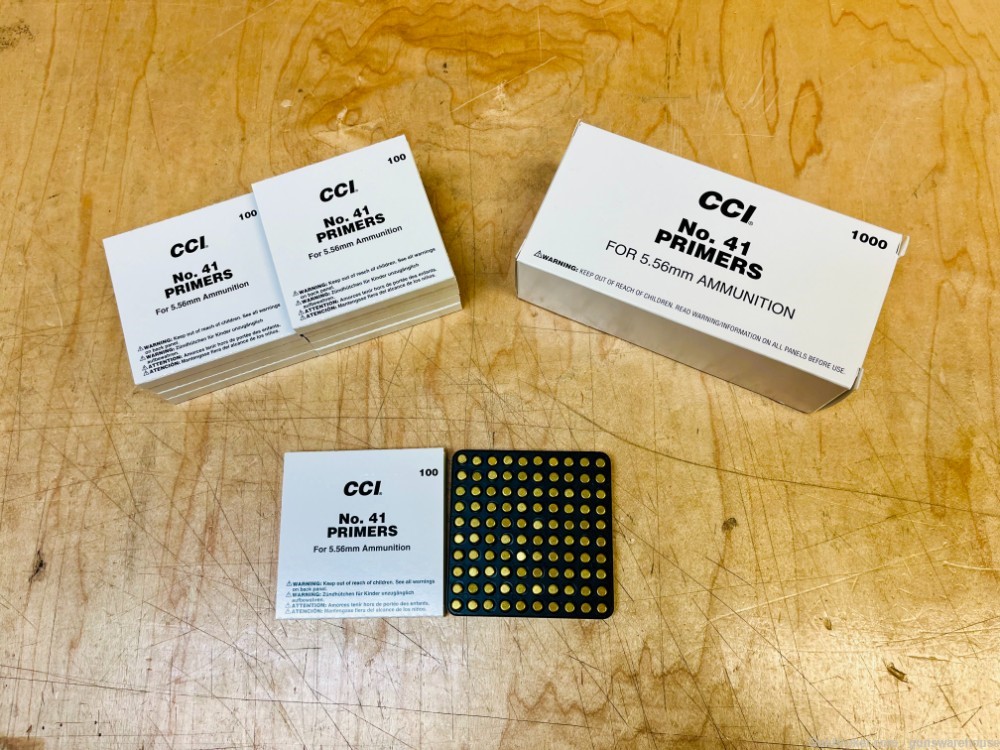 CCI Small Rifle Primers 5000 ct 5.56mm Primers No. 41 No 41-img-1