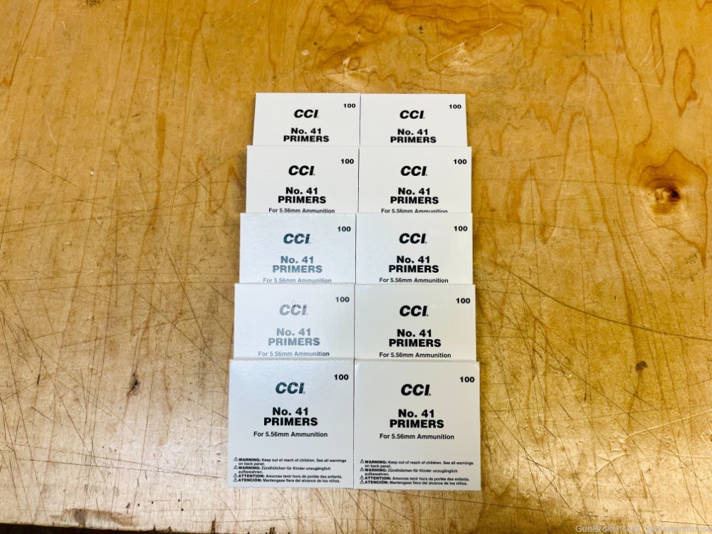 CCI Small Rifle Primers 5000 ct 5.56mm Primers No. 41 No 41-img-2