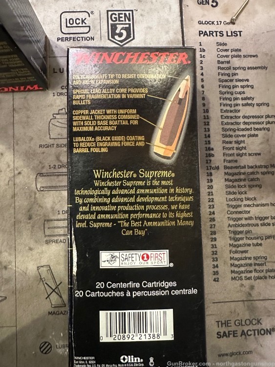 Winchester .223 WSSM 55 grain ballistic silvertip sbst223ss-img-1