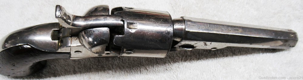 Colt 1849, (1862) Nickel, E Brady,  Very Good Functions Well-img-4
