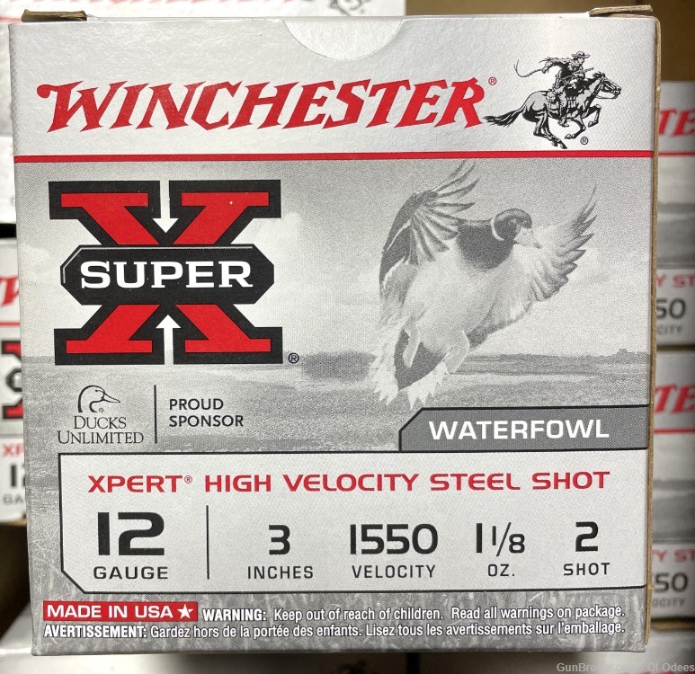 Winchester 3" Xpert High Velocity Waterfowl Steel Shot #2, 125-Rds #WEX1232-img-1