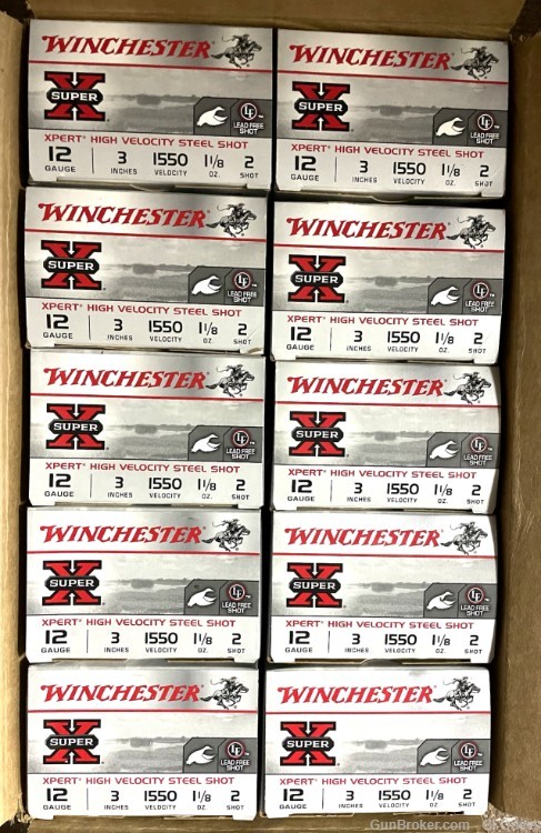 Winchester 3" Xpert High Velocity Waterfowl Steel Shot #2, 125-Rds #WEX1232-img-0