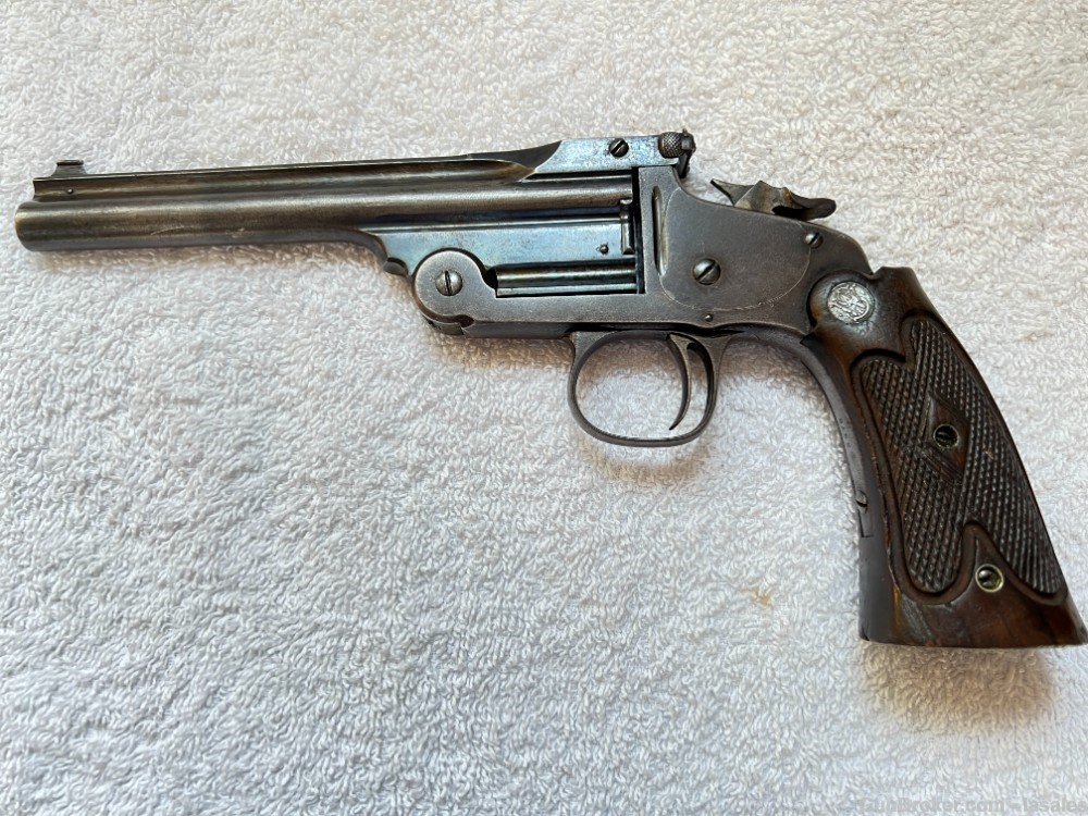 Smith & Wesson Model of 1891 2nd Model Single Shot Target Pistol 22LR C&R -img-4