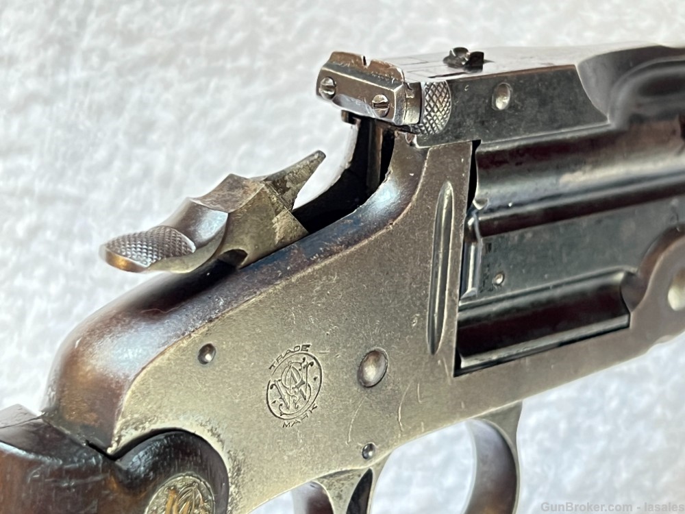 Smith & Wesson Model of 1891 2nd Model Single Shot Target Pistol 22LR C&R -img-2