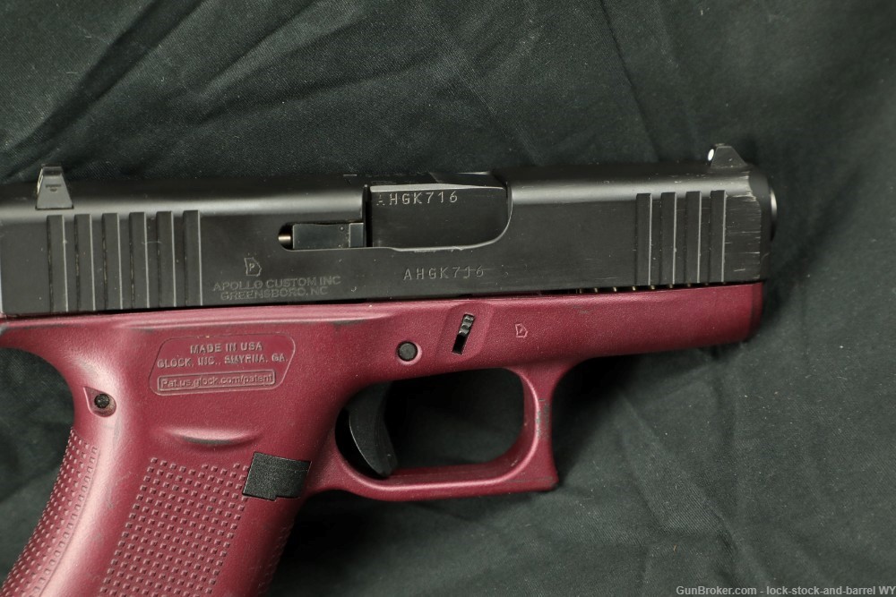 Glock 43X Apollo Custom 9mm Striker-Fired 3.41" Semi-Auto Slimline Pistol-img-5