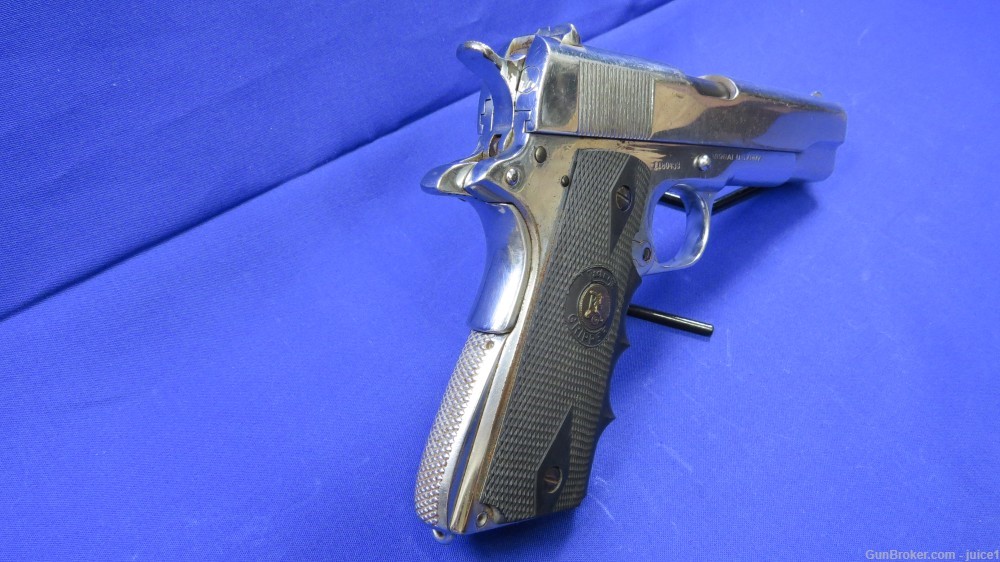 Colt M1911A1 1911 US Army .45ACP Nickel Plated Semi-Auto Pistol - 1943 C&R-img-6