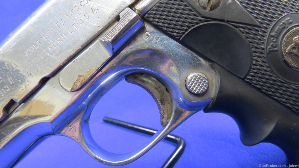 Colt M1911A1 1911 US Army .45ACP Nickel Plated Semi-Auto Pistol - 1943 C&R-img-15