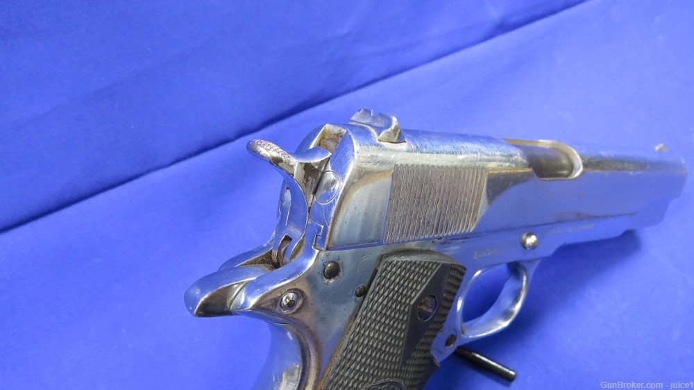 Colt M1911A1 1911 US Army .45ACP Nickel Plated Semi-Auto Pistol - 1943 C&R-img-8
