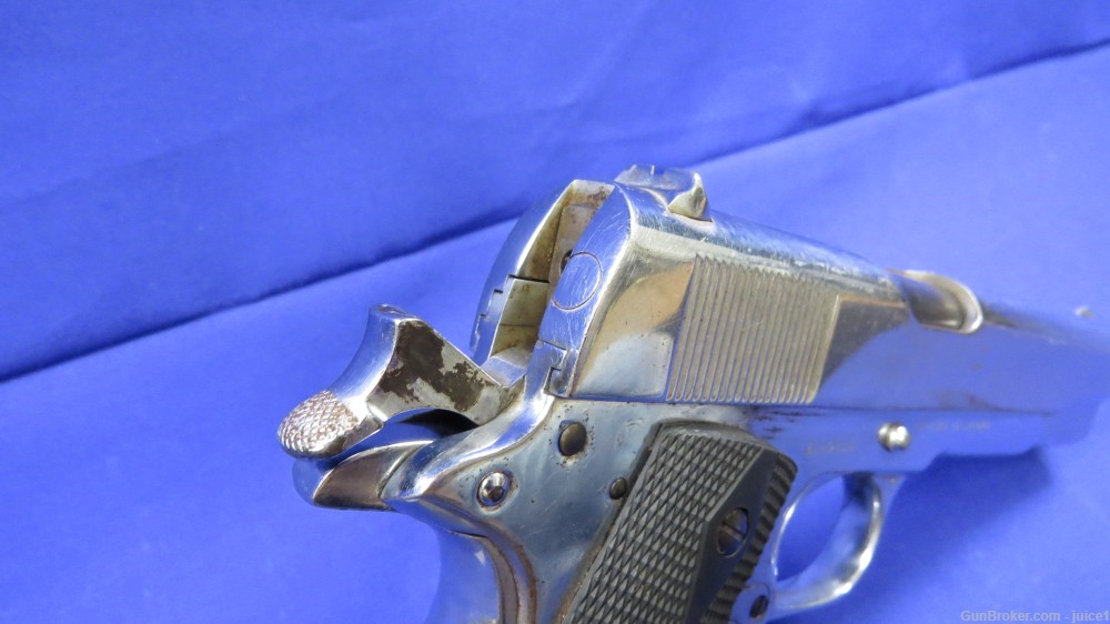 Colt M1911A1 1911 US Army .45ACP Nickel Plated Semi-Auto Pistol - 1943 C&R-img-9