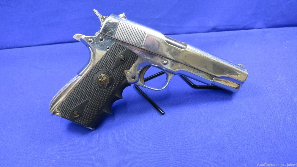 Colt M1911A1 1911 US Army .45ACP Nickel Plated Semi-Auto Pistol - 1943 C&R-img-2