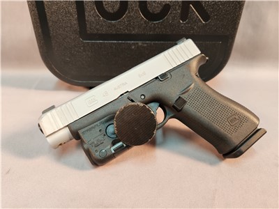GLOCK 43X TWO TONE 9MM TLR6 USED! PENNY AUCTION!