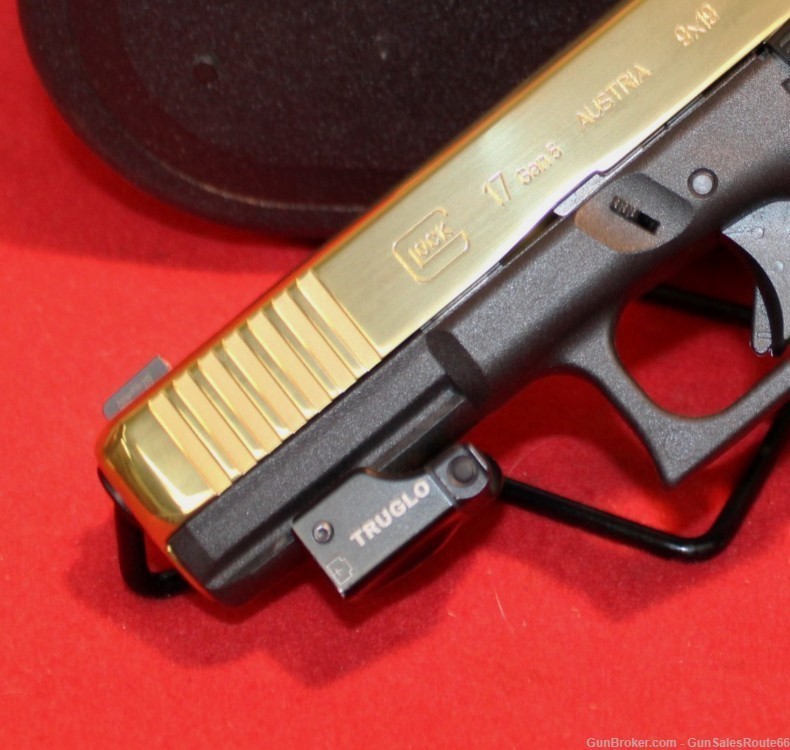 Glock 17  Gen5 9mm Semi Auto Gold Finish-img-3