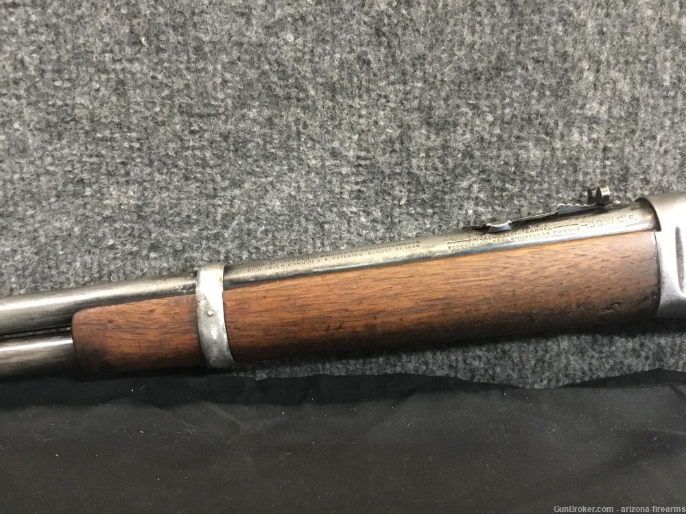 Winchester 94 30WCF Saddle Ring Carbine Lever Action 1923 Stock Cut Down-img-19