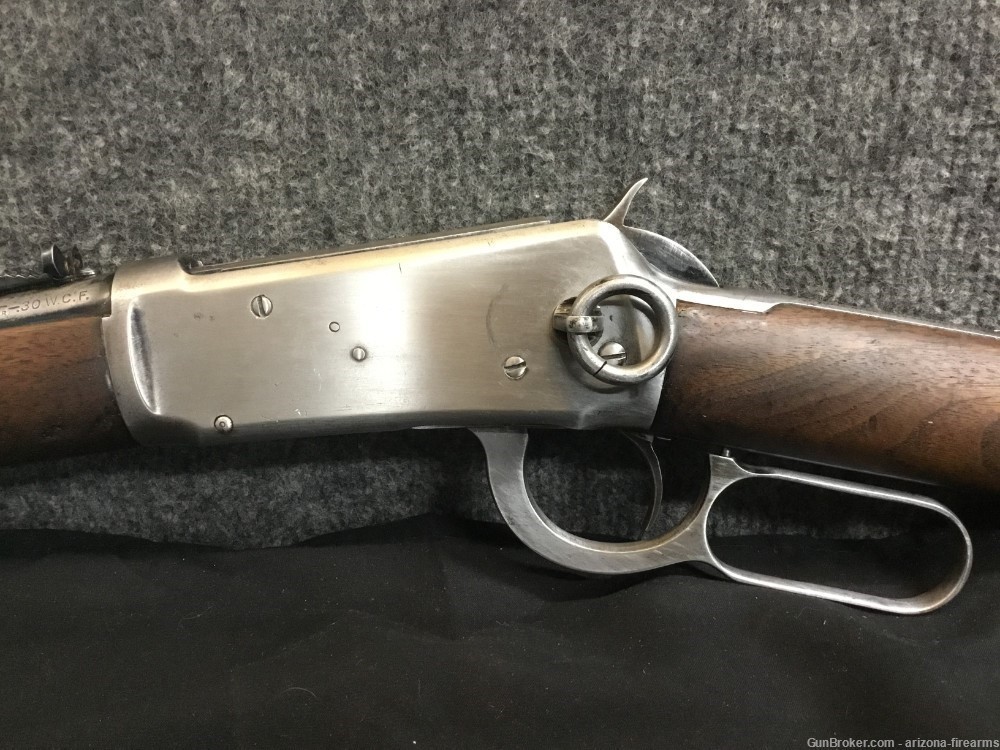 Winchester 94 30WCF Saddle Ring Carbine Lever Action 1923 Stock Cut Down-img-9