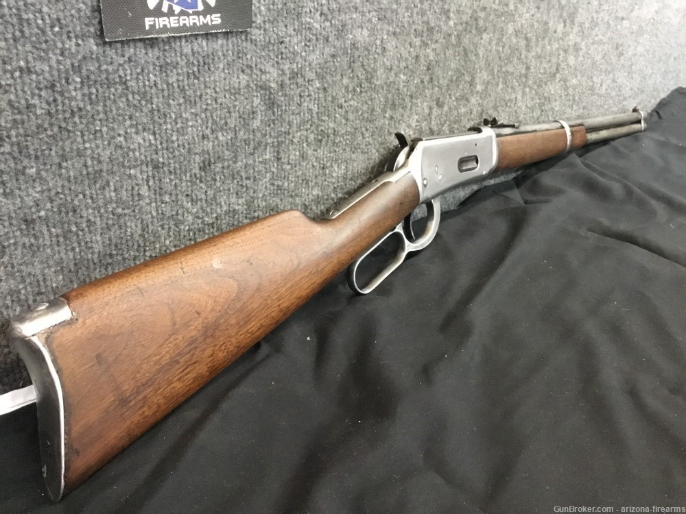 Winchester 94 30WCF Saddle Ring Carbine Lever Action 1923 Stock Cut Down-img-1