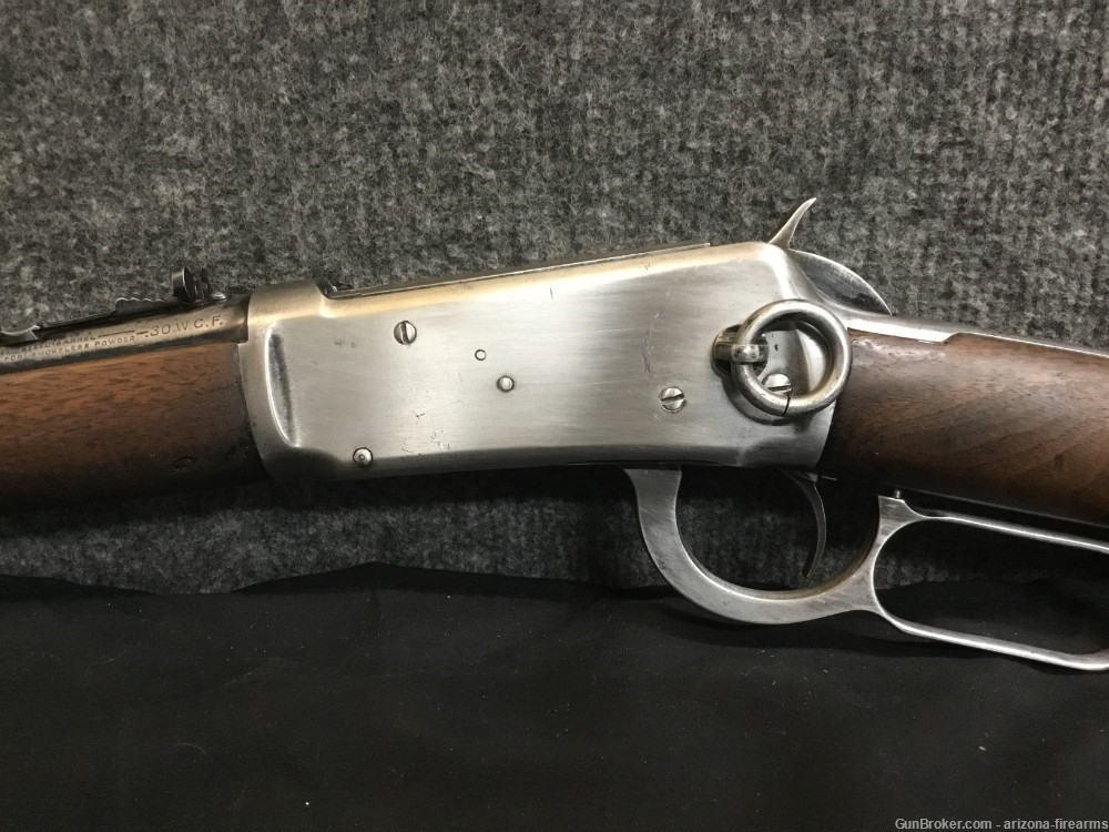 Winchester 94 30WCF Saddle Ring Carbine Lever Action 1923 Stock Cut Down-img-18