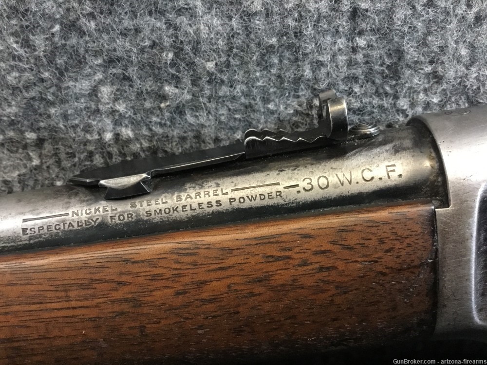Winchester 94 30WCF Saddle Ring Carbine Lever Action 1923 Stock Cut Down-img-21