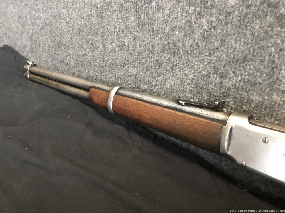 Winchester 94 30WCF Saddle Ring Carbine Lever Action 1923 Stock Cut Down-img-10