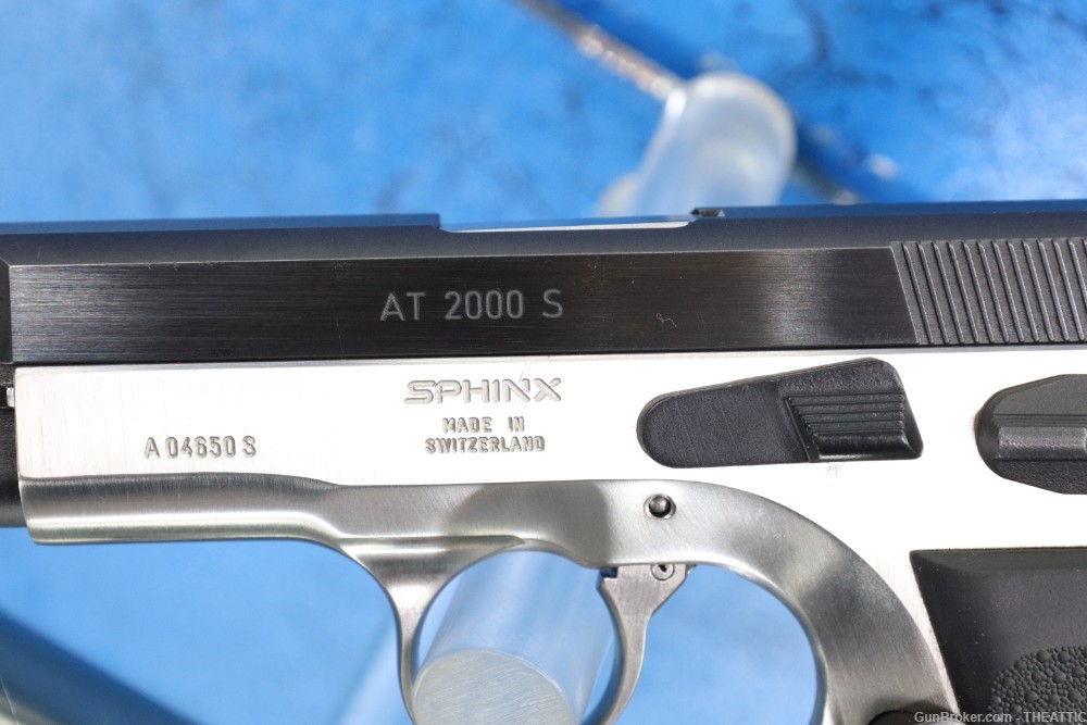 SPHINX AT2000S 9MM MADE IN SWITZERLAND AT 2000 TWO TONE-img-7